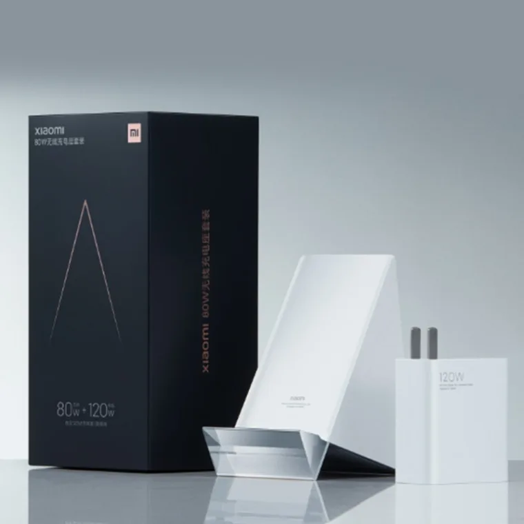 Xiaomi Mi 80W Wireless Charging Stand Set 120W Wired Fast Charger with 6A Fast Charging Cable