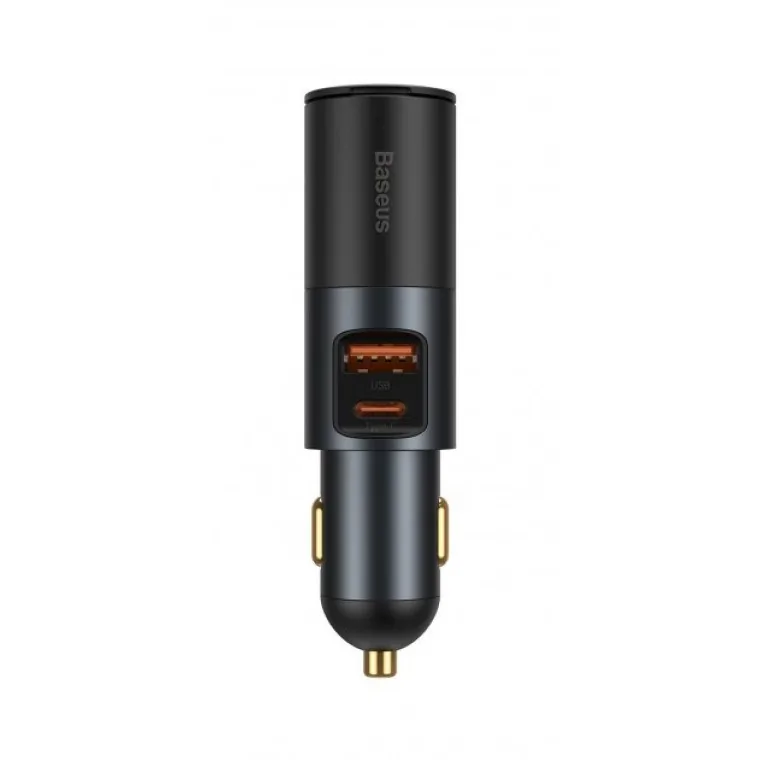 Xiaomi Bass 120W USB Car Charger Type C Fast Charger For 12-24V Car Splitter Cigarette Lighter Socket Total Output 120W